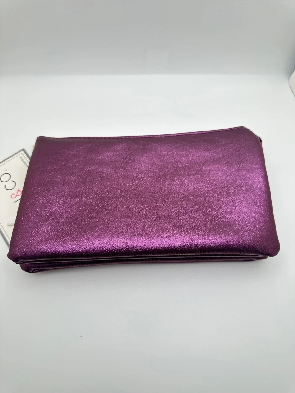 Jen & Co Riley Metallic vegan Leather Crossbody bag Wristlet Clutch